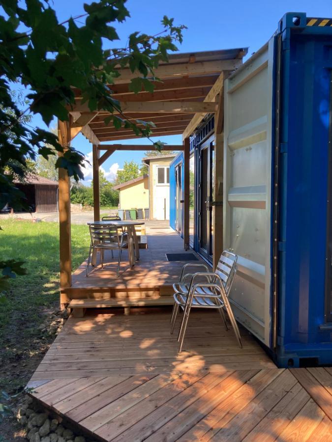 Tiny House Im Seecontainer Mit Parkplatz, Glasfaser, Netflix, Veranda Und Gehobener Ausstattung Кобург Екстериор снимка