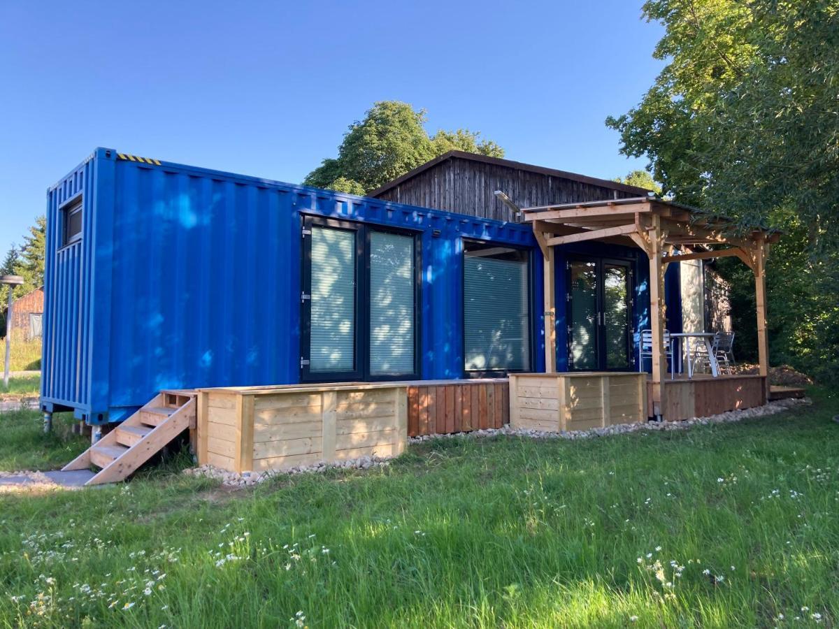 Tiny House Im Seecontainer Mit Parkplatz, Glasfaser, Netflix, Veranda Und Gehobener Ausstattung Кобург Екстериор снимка